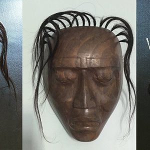 Hand Carved Wooden Mask from Bali